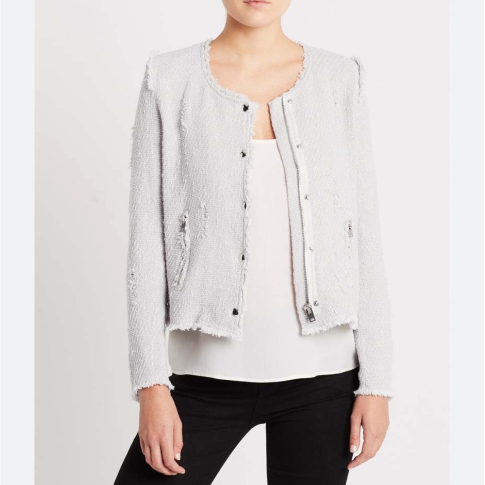 IRO EUC Agnette Jacket in Light Grey Size FR38